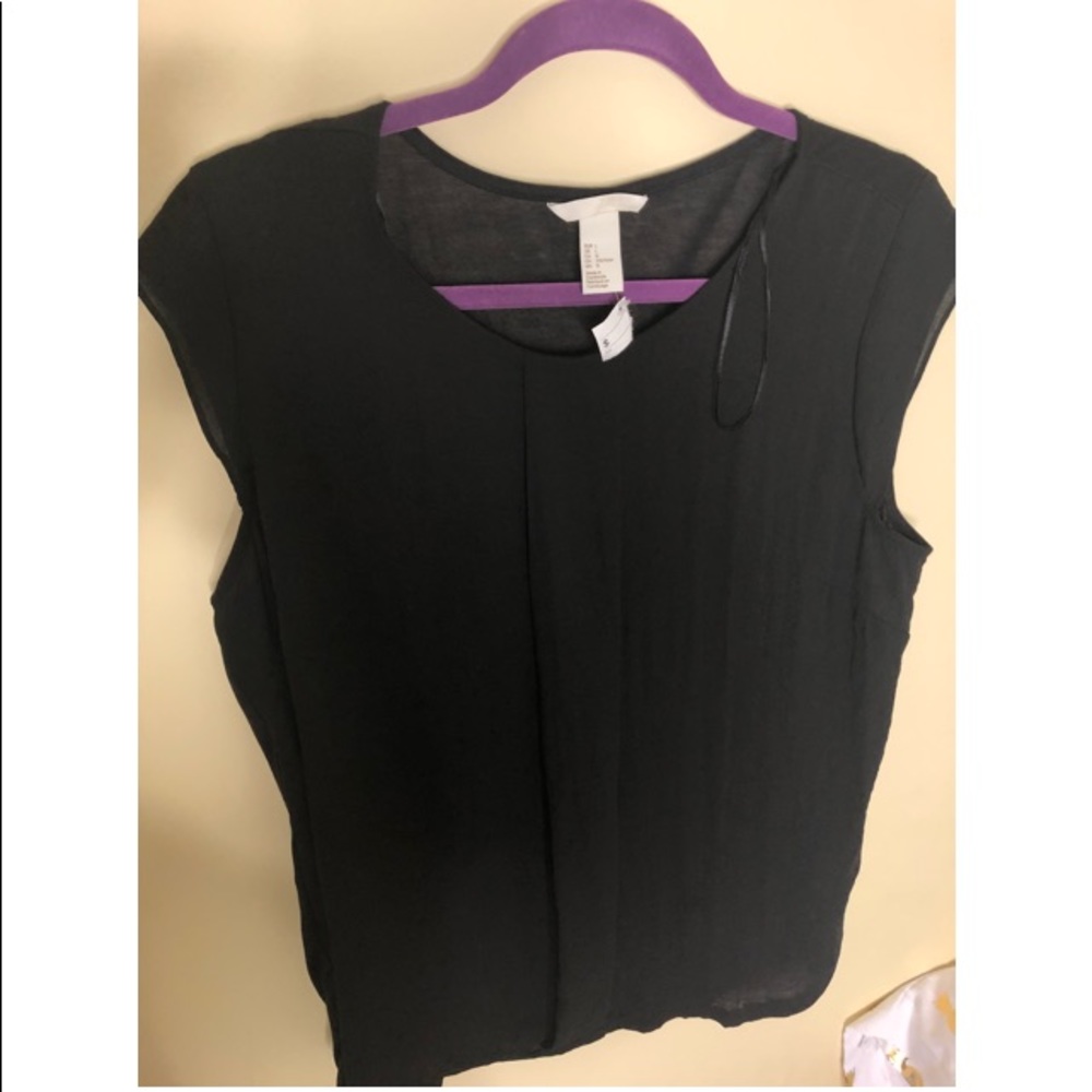 H&M Business Casual Black Top Brand New